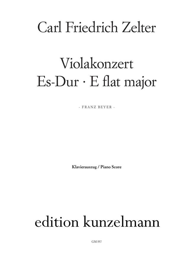 Carl Friedrich Zelter - Viola Concerto in Es