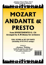 Wolfgang Amadeus Mozart - Andante & Presto