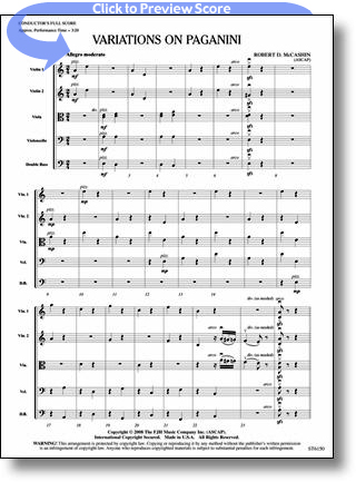 Robert D. McCashin - Variations on Paganini