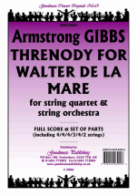 Cecil Armstrong Gibbs - Threnody for Walter de la Mare